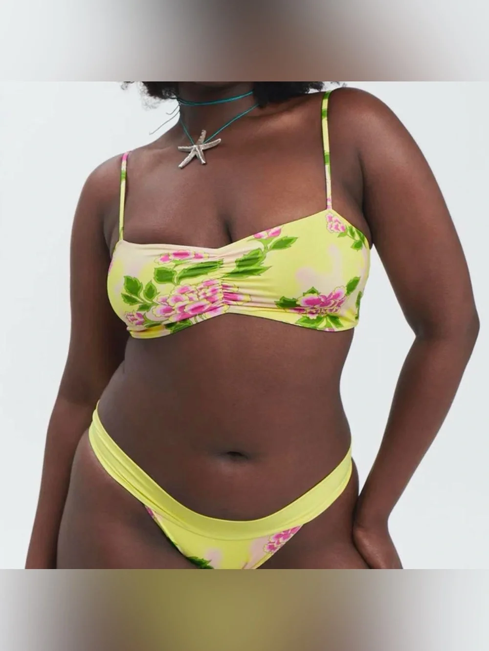 FRANKIE'S BIKINIS cleo floral bralette bikini top